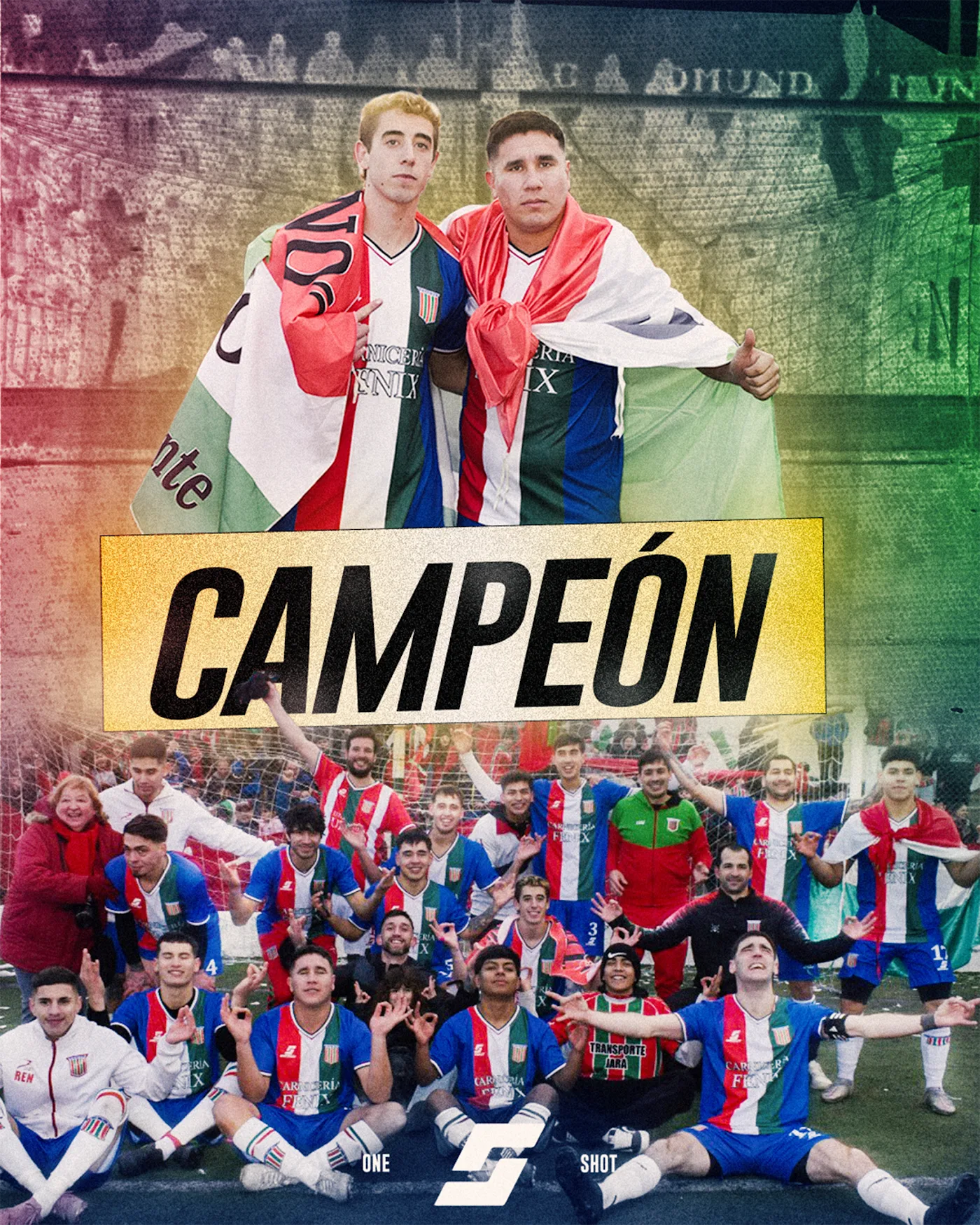 Plantel campeón de Club Atlético Santa Cruz