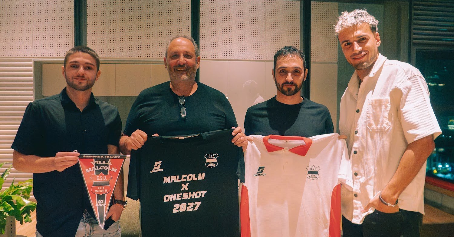 Firma de la renovación entre Villa Malcolm y One Shot